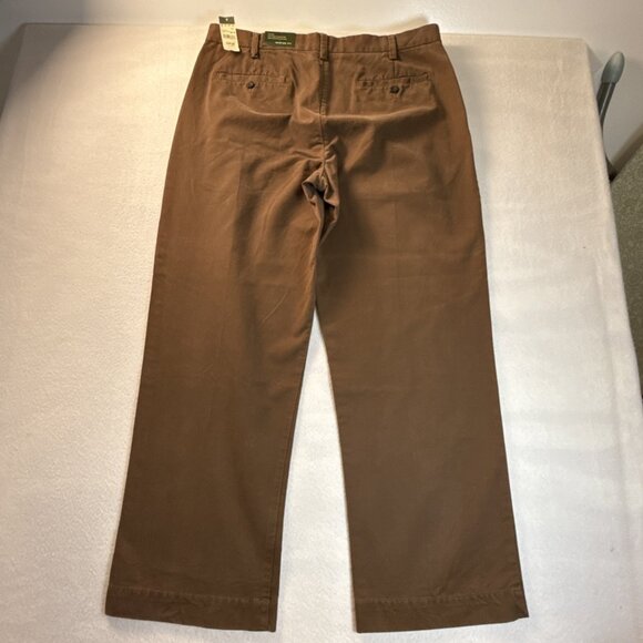 Eddie Bauer Pants Men's 38x32 Brown Classic Fit Casual Thick Cotton Office Work - Picture 5 of 11
